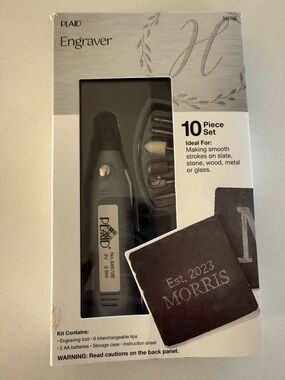 Engraver 10-Piece Kit in Black - Precision Engraving Tool